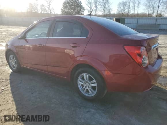 2013 Chevrolet Sonic LT with VIN 1G1JC5SH1D4233369, listed as a Copart auction lot 43936425 with 79,953 mi miles and Salvage title. Bid and sale history available at DreamBid. Image 2.