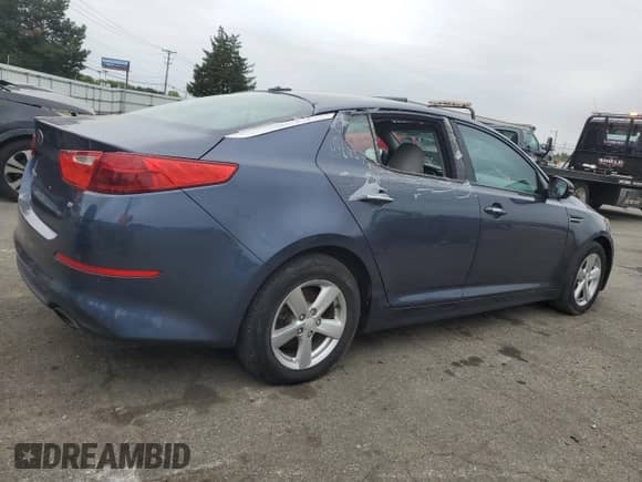 2015 Kia Optima LX with VIN 5XXGM4A76FG485337, listed as a Copart auction lot 86888315 with 154,732 mi miles and Clean title. Bid and sale history available at DreamBid. Image 3.