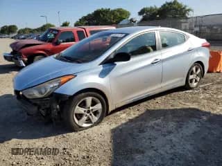 2013 Hyundai Elantra GLS with VIN KMHDH4AE9DU498088, listed as a Copart auction lot 83827375 with 119,683 mi miles and Salvage title. Bid and sale history available at DreamBid. Image 1.