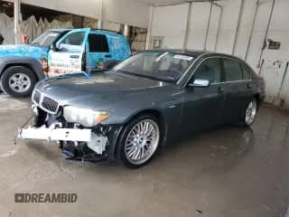 2002 BMW 7 Series 745Li with VIN WBAGN63472DR04910, listed as a Copart auction lot 84754005 with 140,016 mi miles and Salvage title. Bid and sale history available at DreamBid. Image 1.