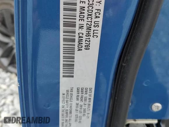 2021 Dodge Charger R/T с VIN 2C3CDXCT2MH612769, выставлен на аукционе Copart как лот 80467435 с пробегом 24 585 миль миль и На запчасти • Non repairable. История ставок и продаж доступна на DreamBid. Изображение 13.