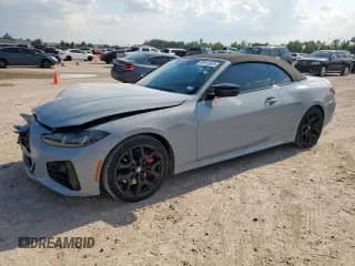 2025 BMW 4 Series M440i with VIN WBA63DB02SCU15258, listed as a Copart auction lot 69112625 with 12,309 mi miles and Salvage title. Bid and sale history available at DreamBid. Image 1.