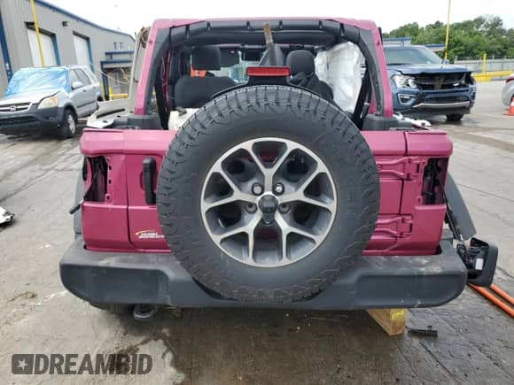 2024 Jeep Wrangler Willys with VIN 1C4PJXDG5RW336149, listed as a Copart auction lot 61480395 with Not provided miles and Salvage title. Bid and sale history available at DreamBid. Image 6.