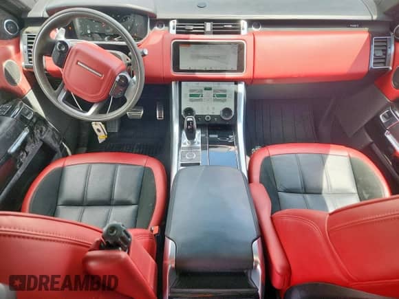 2022 Land Rover Range Rover Sport HST with VIN SALWS2RUXNA217748, listed as a Copart auction lot 59335655 with 33,428 mi miles and Salvage title. Bid and sale history available at DreamBid. Image 8.