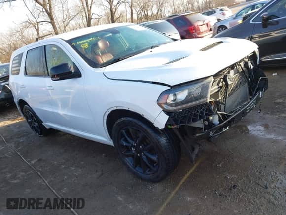 2018 Dodge Durango R/T with VIN 1C4SDJCT5JC313781, listed as a IAAI auction lot 41742403 with 115,497 mi miles and . Bid and sale history available at DreamBid. Image 1.