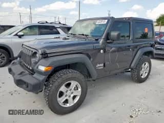 2020 Jeep Wrangler Sport S with VIN 1C4GJXANXLW203560, listed as a Copart auction lot 65039145 with 26,465 mi miles and Salvage title. Bid and sale history available at DreamBid. Image 1.