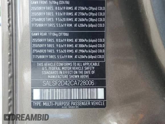 2012 Land Rover Range Rover Sport HSE z VIN SALSF2D42CA728006, wystawiony jako Copart lot #68597215 z przebiegiem 140 937 mil mil oraz Czysty tytuł • Clean title. Historia ofert i sprzedaży dostępna na DreamBid. Obrazek 13.