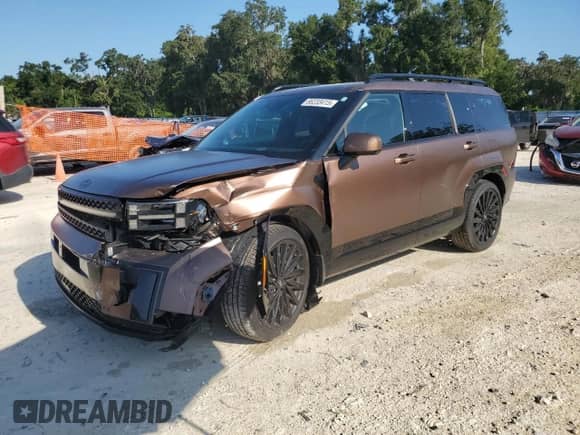 2025 Hyundai Santa Fe Calligraphy z VIN 5NMP5DGL7SH076051, wystawiony jako Copart lot #66233415 z przebiegiem 9 067 mil mil oraz Nie do naprawy • Non repairable. Historia ofert i sprzedaży dostępna na DreamBid. Obrazek 1.