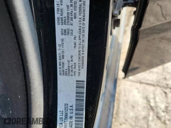 2022 Ram 1500 Big Horn z VIN 1C6SRFFT7NN412372, wystawiony jako Copart lot #69763605 z przebiegiem 27 595 mil mil oraz Czysty tytuł • Clean title. Historia ofert i sprzedaży dostępna na DreamBid. Obrazek 13.