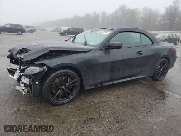 2023 BMW 4 Series 430i xDrive with VIN WBA43AT09PCL18313, listed as a Copart auction lot 45157215 with 20,055 mi miles and Salvage title. Bid and sale history available at DreamBid. Image 1.