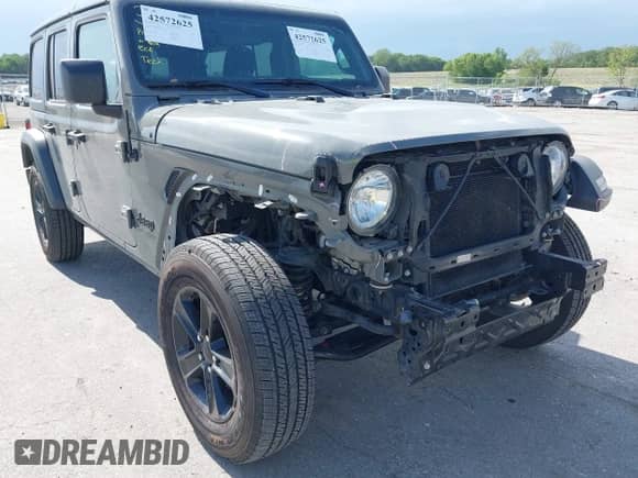 2021 Jeep Wrangler Unlimited Willys z VIN 1C4HJXDN6MW815224, wystawiony jako IAAI lot #42572625 z przebiegiem 42 000 mil mil oraz . Historia ofert i sprzedaży dostępna na DreamBid. Obrazek 18.
