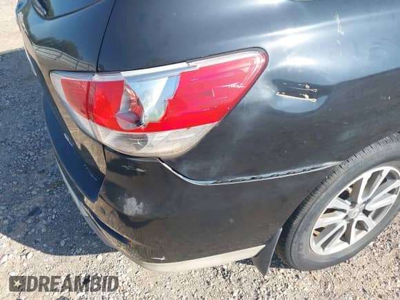 2013 Nissan Pathfinder SV with VIN 5N1AR2MN6DC646946, listed as a IAAI auction lot 43372995 with 47,654 mi miles and . Bid and sale history available at DreamBid. Image 12.