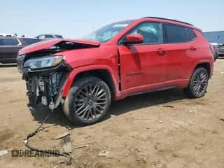 2022 Jeep Compass (RED) Edition with VIN 3C4NJDCB0NT197818, listed as a Copart auction lot 60680995 with 36,828 mi miles and Salvage title. Bid and sale history available at DreamBid. Image 1.