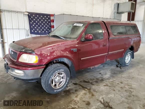 1998 Ford F-150 with VIN 1FTZF18W9WNA88126, listed as a Copart auction lot 84074445 with 76,637 mi miles and Clean title. Bid and sale history available at DreamBid. Image 1.