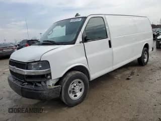 2018 Chevrolet Express Cargo z VIN 1GCWGBFP9J1254050, wystawiony jako Copart lot #45688435 z przebiegiem 208 216 mil mil oraz Czysty tytuł • Clean title. Historia ofert i sprzedaży dostępna na DreamBid. Obrazek 1.
