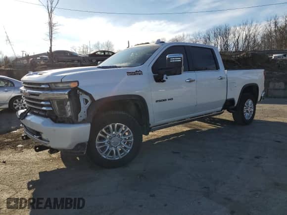 2021 Chevrolet Silverado 2500HD High Country с VIN 1GC4YREY9MF170020, выставлен на аукционе Copart как лот 88692985 с пробегом 91 906 миль миль и Списание • Salvage title. История ставок и продаж доступна на DreamBid. Изображение 1.