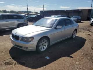 2006 BMW 7 Series 750i with VIN WBAHL83536DT05152, listed as a Copart auction lot 69596665 with 106,150 mi miles and Clean title. Bid and sale history available at DreamBid. Image 1.