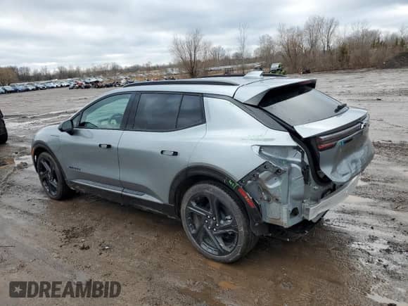2024 Chevrolet Equinox EV RS with VIN 3GN7DNRP4RS235725, listed as a Copart auction lot 87158014 with 3,007 mi miles and Salvage title. Bid and sale history available at DreamBid. Image 2.