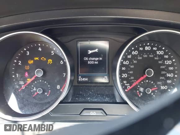 2018 Volkswagen Tiguan S с VIN 3VV0B7AX8JM125228, выставлен на аукционе IAAI как лот 42562804 с пробегом 65 494 миль миль и . История ставок и продаж доступна на DreamBid. Изображение 7.