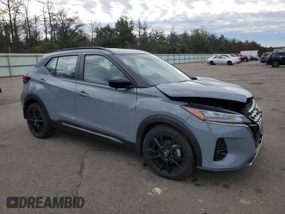 2024 Nissan Kicks SR with VIN 3N1CP5DVXRL471961, listed as a Copart auction lot 81765235 with 8,064 mi miles and Salvage title. Bid and sale history available at DreamBid. Image 4.