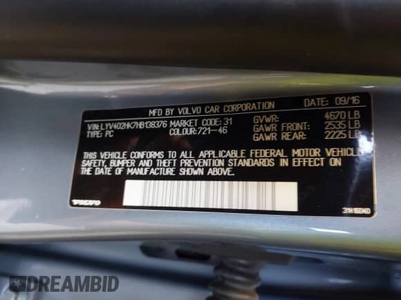 2017 Volvo S60 Inscription с VIN LYV402HK7HB138376, выставлен на аукционе IAAI как лот 42227426 с пробегом 77 769 миль миль и . История ставок и продаж доступна на DreamBid. Изображение 9.