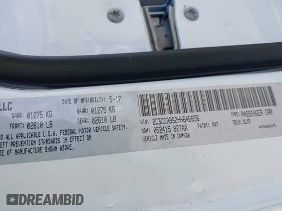 2017 Chrysler 300 S с VIN 2C3CCABG2HH646656, выставлен на аукционе IAAI как лот 43305664 с пробегом 64 848 миль миль и . История ставок и продаж доступна на DreamBid. Изображение 9.