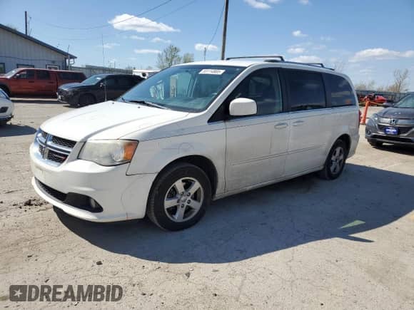 2011 Dodge Grand Caravan Crew with VIN 2D4RN5DG4BR620830, listed as a Copart auction lot 53114885 with 175,968 mi miles and Salvage title. Bid and sale history available at DreamBid. Image 1.