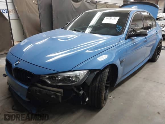 2015 BMW M3 with VIN WBS3C9C5XFP803102, listed as a IAAI auction lot 41616127 with 44,538 mi miles and . Bid and sale history available at DreamBid. Image 2.
