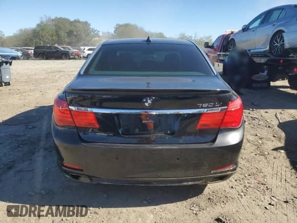 2009 BMW 7 Series 750Li with VIN WBAKB83529CY61276, listed as a Copart auction lot 85723525 with 110,686 mi miles and Salvage title. Bid and sale history available at DreamBid. Image 6.