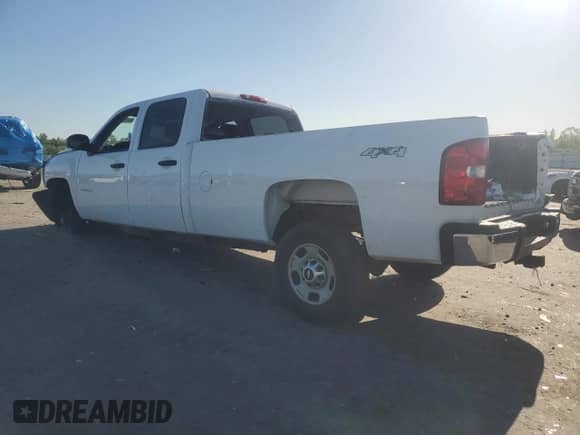 2011 Chevrolet Silverado 2500HD Work Truck with VIN 1GC1KVCG7BF151664, listed as a Copart auction lot 54713445 with 244,938 mi miles and Salvage title. Bid and sale history available at DreamBid. Image 2.