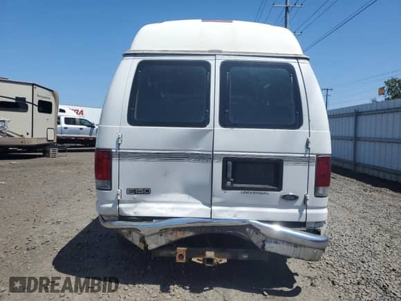 1999 Ford Econoline Cargo z VIN 1FDRE14WXXHB10462, wystawiony jako Copart lot #57916315 z przebiegiem 117 071 mil mil oraz Szkoda całkowita • Salvage title. Historia ofert i sprzedaży dostępna na DreamBid. Obrazek 6.