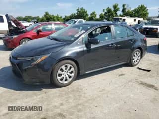2021 Toyota Corolla LE with VIN 5YFEPMAE0MP187237, listed as a Copart auction lot 61980425 with 63,806 mi miles and Salvage title. Bid and sale history available at DreamBid. Image 1.