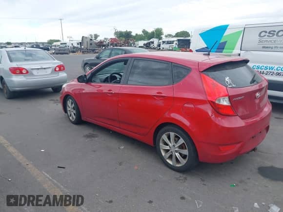 2012 Hyundai Accent SE with VIN KMHCU5AEXCU018071, listed as a IAAI auction lot 42937114 with 197,223 mi miles and . Bid and sale history available at DreamBid. Image 3.