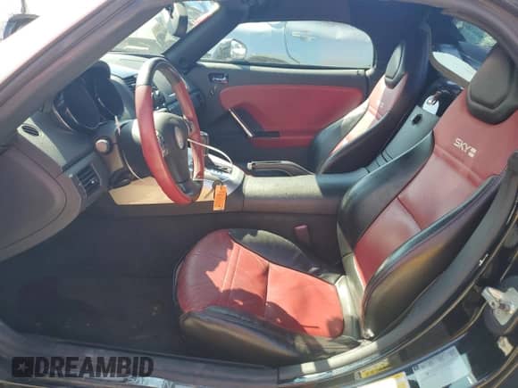 2008 Saturn Sky Red Line with VIN 1G8MF35X98Y119647, listed as a Copart auction lot 75611924 with 54,121 mi miles and Salvage title. Bid and sale history available at DreamBid. Image 7.