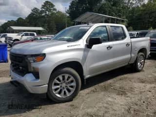 2022 Chevrolet Silverado 1500 Custom with VIN 3GCPDBEK6NG531344, listed as a Copart auction lot 82001335 with 64,129 mi miles and Salvage title. Bid and sale history available at DreamBid. Image 1.