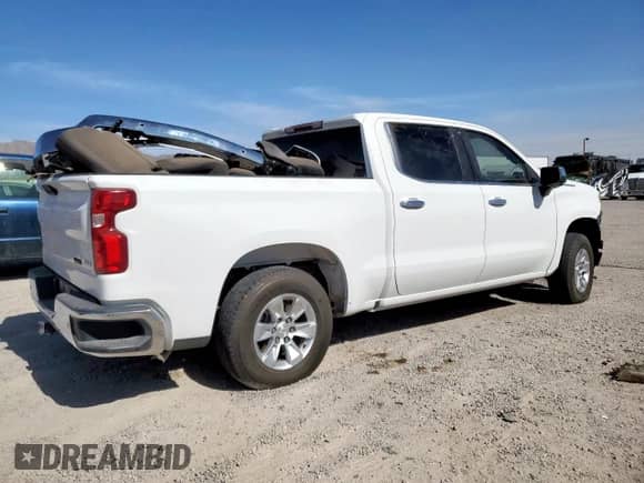 2023 Chevrolet Silverado 1500 LTZ z VIN 2GCPAEED7P1106142, wystawiony jako Copart lot #57352225 z przebiegiem Nie podano mil oraz Szkoda całkowita • Salvage title. Historia ofert i sprzedaży dostępna na DreamBid. Obrazek 3.