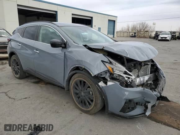 2024 Nissan Murano SV with VIN 5N1AZ2BJ5RC100890, listed as a Copart auction lot 48740935 with 7,033 mi miles and Salvage title. Bid and sale history available at DreamBid. Image 4.