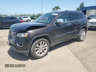 2017 Jeep Grand Cherokee Limited with VIN 1C4RJFBT1HC867187, listed as a Copart auction lot 61746615 with 130,196 mi miles and Clean title. Bid and sale history available at DreamBid. Image 1.