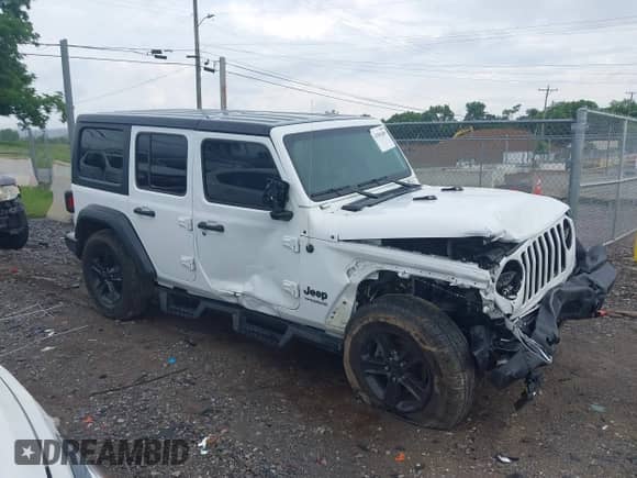 2022 Jeep Wrangler Unlimited Sport S с VIN 1C4HJXDGXNW201781, выставлен на аукционе IAAI как лот 42503489 с пробегом 43 576 миль миль и . История ставок и продаж доступна на DreamBid. Изображение 13.