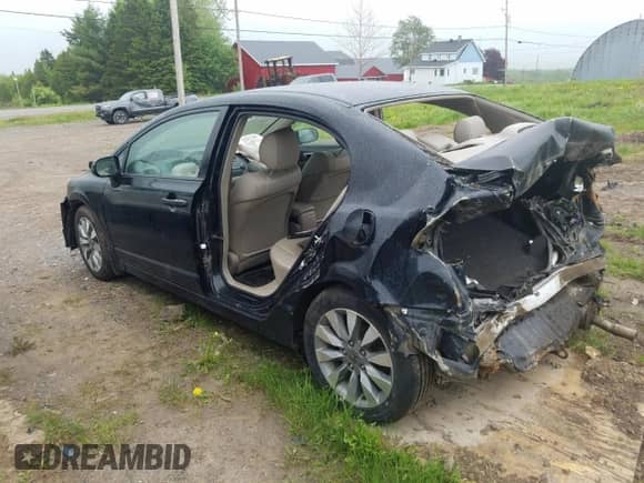 2009 Honda Civic with VIN 2HGFA15059H014380, listed as a Copart auction lot 59412665 with Not provided miles and Salvage title. Bid and sale history available at DreamBid. Image 2.
