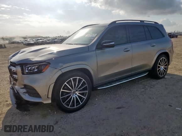 2023 Mercedes-Benz GLS 450 with VIN 4JGFF5KE4PA944575, listed as a Copart auction lot 63399625 with 10,354 mi miles and Salvage title. Bid and sale history available at DreamBid. Image 1.