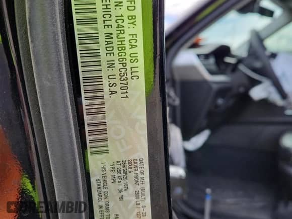 2023 Jeep Grand Cherokee Limited with VIN 1C4RJHBG6PC537011, listed as a Copart auction lot 80161935 with 19,683 mi miles and Salvage title. Bid and sale history available at DreamBid. Image 14.