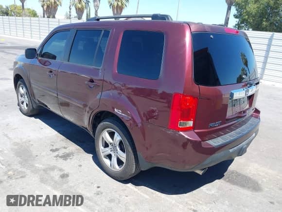 2014 Honda Pilot EX-L with VIN 5FNYF3H5XEB009008, listed as a IAAI auction lot 43024881 with 119,646 mi miles and . Bid and sale history available at DreamBid. Image 3.