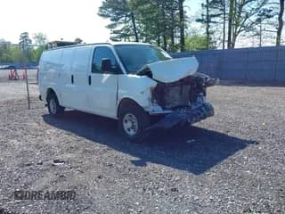 2023 Chevrolet Express Cargo with VIN 1GCWGAFP0P1254926, listed as a IAAI auction lot 42176387 with 24,351 mi miles and . Bid and sale history available at DreamBid. Image 1.