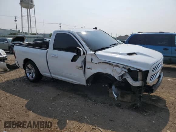 2014 Ram 1500 Sport with VIN 3C6JR7CTXEG134243, listed as a Copart auction lot 64445905 with 87,018 mi miles and Salvage title. Bid and sale history available at DreamBid. Image 4.