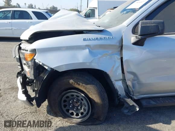 2022 Chevrolet Silverado 1500 Custom with VIN 1GCPABEK1NZ509356, listed as a IAAI auction lot 42894027 with Not provided miles and . Bid and sale history available at DreamBid. Image 19.