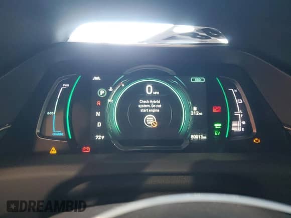 2020 Hyundai Ioniq SE z VIN KMHC75LC3LU241961, wystawiony jako Copart lot #81454635 z przebiegiem 80 013 mil mil oraz Szkoda całkowita • Salvage title. Historia ofert i sprzedaży dostępna na DreamBid. Obrazek 9.