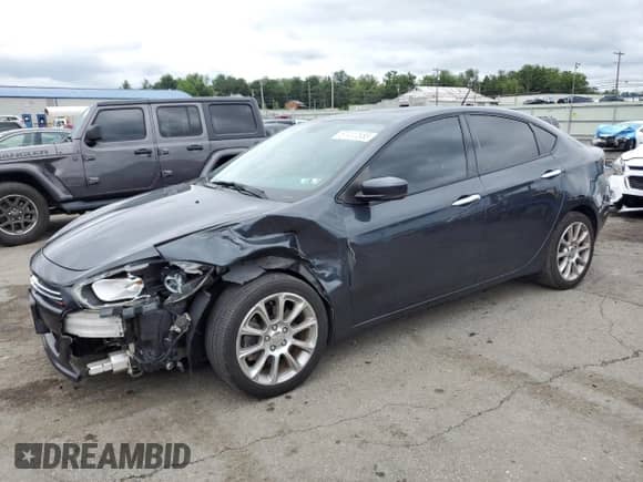 2014 Dodge Dart Limited with VIN 1C3CDFCB1ED747256, listed as a Copart auction lot 67410555 with 109,498 mi miles and Salvage title. Bid and sale history available at DreamBid. Image 1.