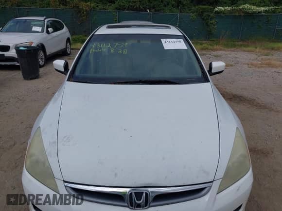 2006 Honda Accord EX-L z VIN 1HGCM66536A014129, wystawiony jako IAAI lot #43112759 z przebiegiem 273 356 mil mil oraz . Historia ofert i sprzedaży dostępna na DreamBid. Obrazek 6.