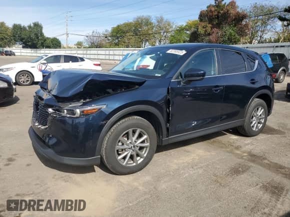 2022 Mazda CX-5 S Preferred z VIN JM3KFBCM2N0568699, wystawiony jako Copart lot #82395925 z przebiegiem 47 222 mil mil oraz Szkoda całkowita • Salvage title. Historia ofert i sprzedaży dostępna na DreamBid. Obrazek 1.